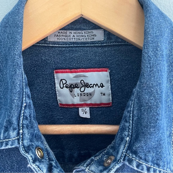 Vintage Pepe Jeans London Denim Button Down Shirt - Picture 3 of 9